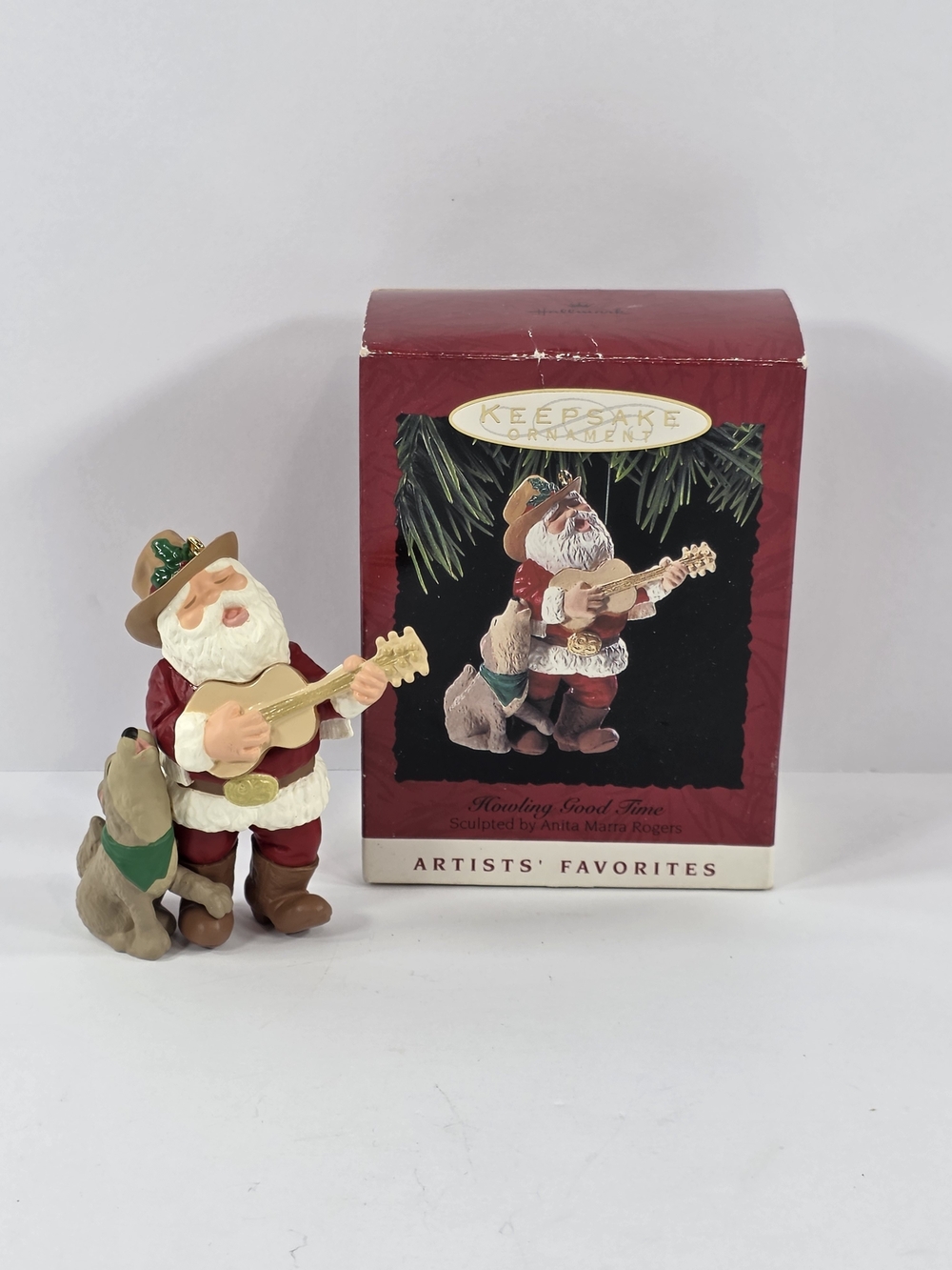 Hallmark Keepsake 1993 Howling Good Time  Christmas Ornament Vintage